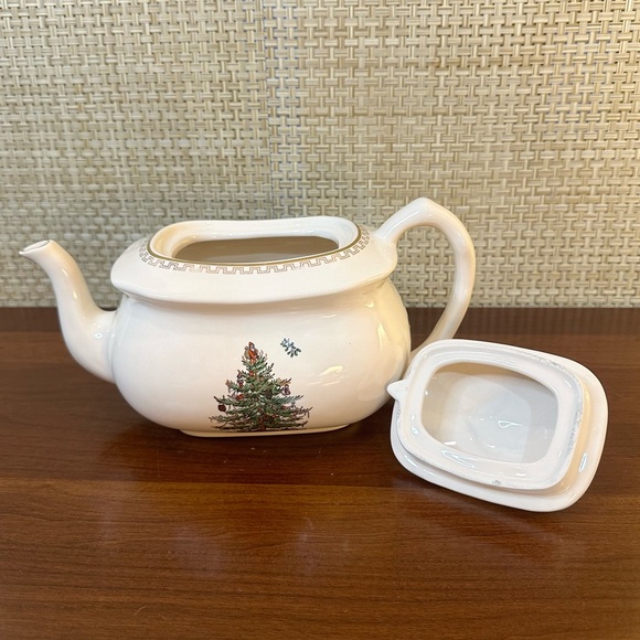 🎄🌟3xHP🌟VTG Spode of England Christmas Tree Gold Teapot - Picture 8 of 16